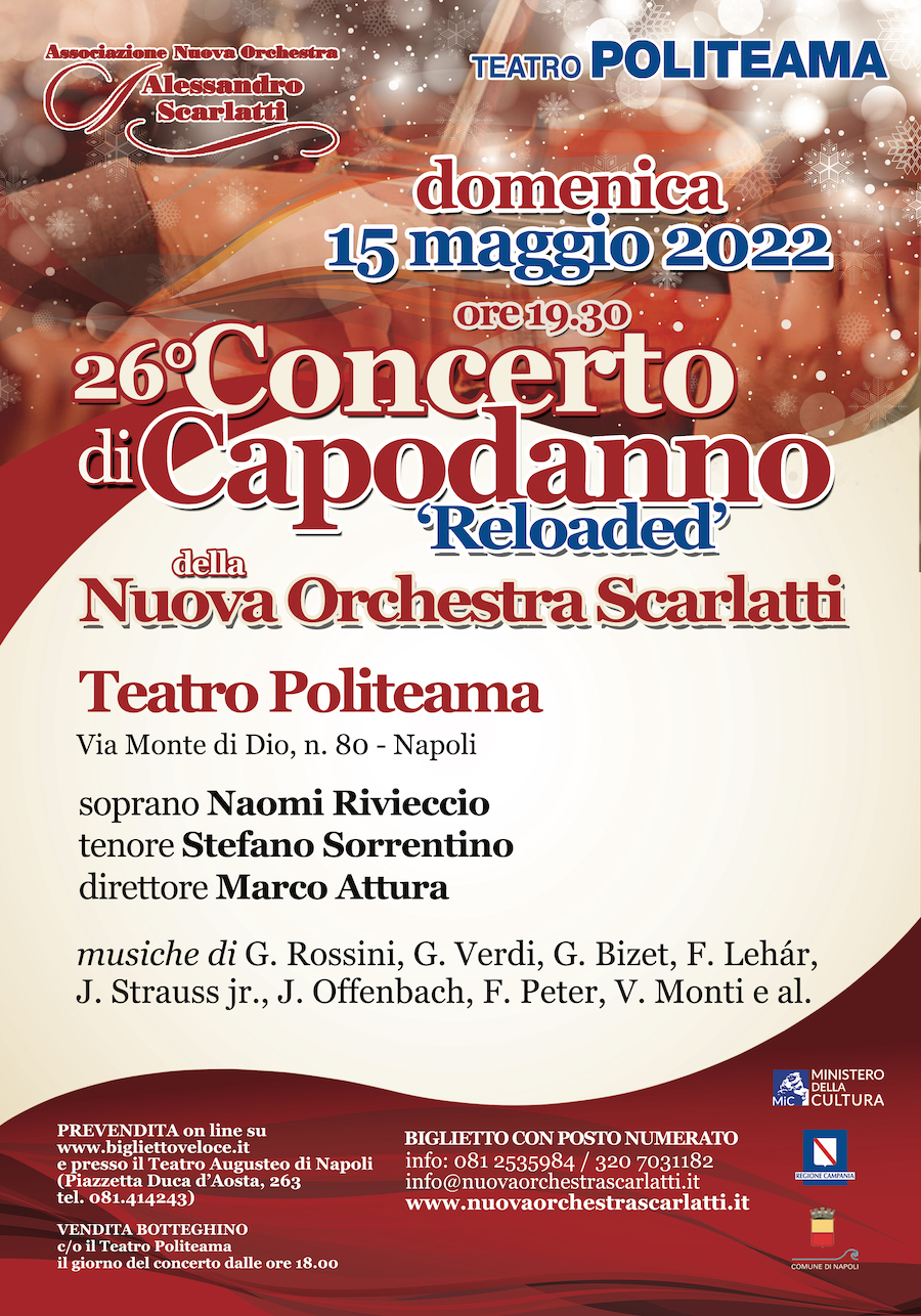 26° Concerto Di Capodanno Della Nuova Orchestra Scarlatti, ‘reloaded’ A ...