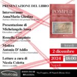 Presentazione del libro “Pompeii – Una storia proibita” di Anna Maria Ghedina, il 2 dicembre 2024 all’Istituto di Bellezza Nausicaa