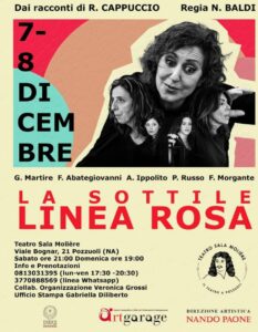 “La sottile linea rosa”, il 7 e l’8 dicembre 2024 al Teatro Sala Molière di Pozzuoli 