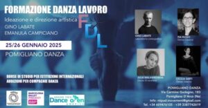 Terzo appuntamento del progetto internazionale “Formazione Danza Lavoro”, curato da Gino Labate ed Emanuela Campiciano