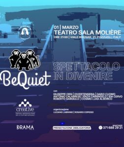 Torna il BeQuiet di Giovanni Block, presso il Teatro Sala Molière di Pozzuoli, il 1° marzo 2025